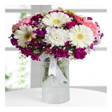 Cam Vazoda Kır Çiçekleri