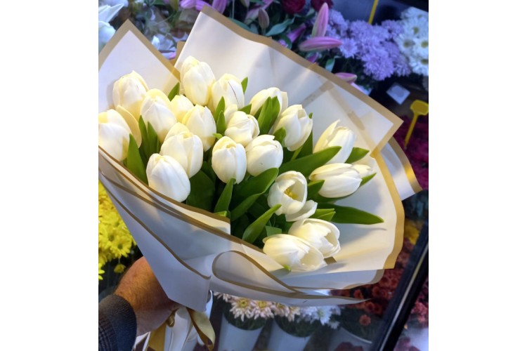Beyaz Lale Buketi - 137 Beyaz Lale Buketi - 137
