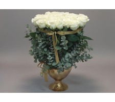 40 Beyaz Gül Aranjman