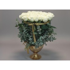 40 Beyaz Gül Aranjman